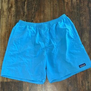 Patagonia Men’s Bright Turquoise Swim Trunks